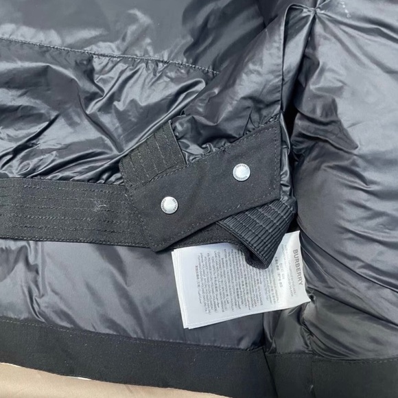 Burberry Beige Checkered Puffer Jacket - Picture 9 of 9